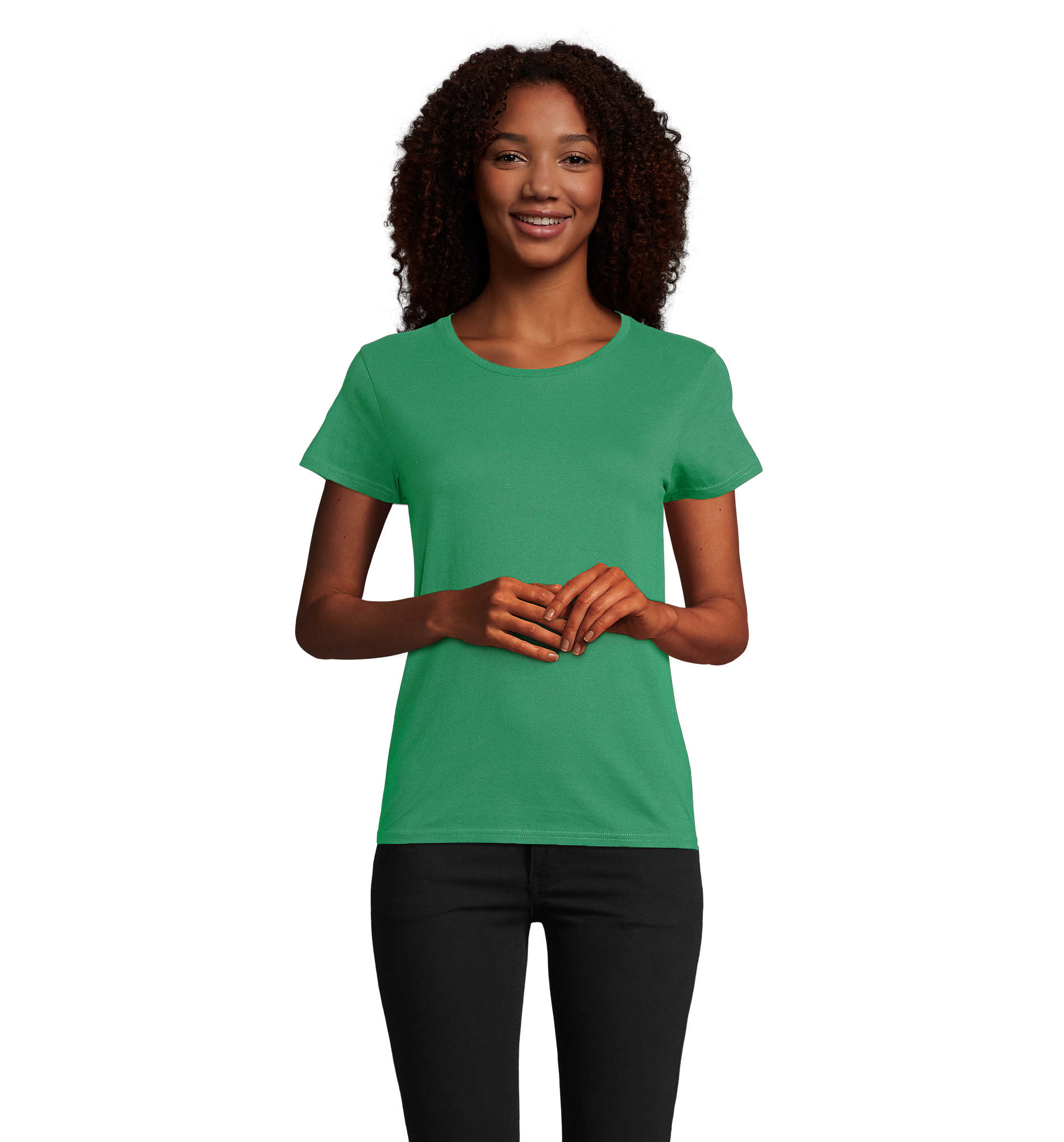 T-shirt publicitaire 175g femme Pioneer Vert Prairie
